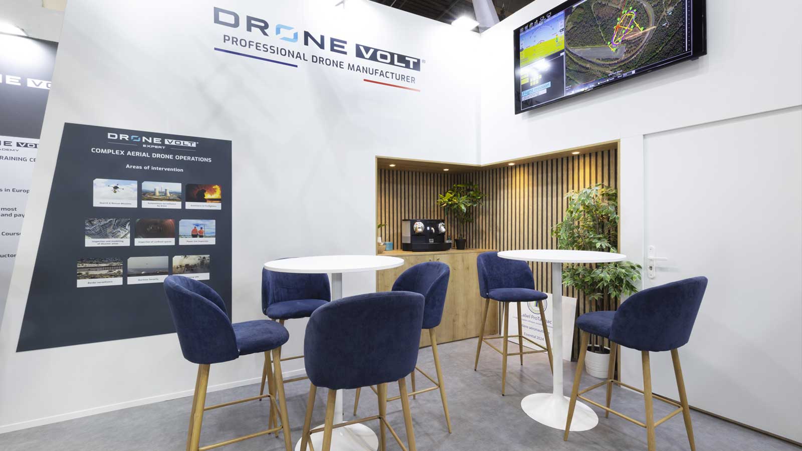 Stand-Design-Drone Volt-Eurosatory-Coffee corner